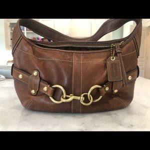 Coach Brown Cognac Hobo Bag Purse